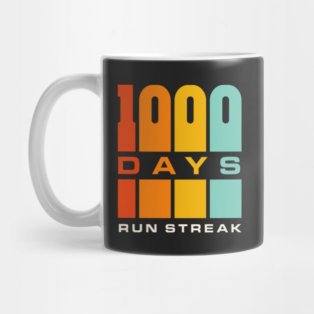 Run Streak Run Streaker 1,000 Days of Running Comma Day by PodDesignShop